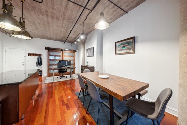 411 W Ontario St Unit 411, Chicago, IL 60654 - dining room with hardwood / wood-style floors and a desk