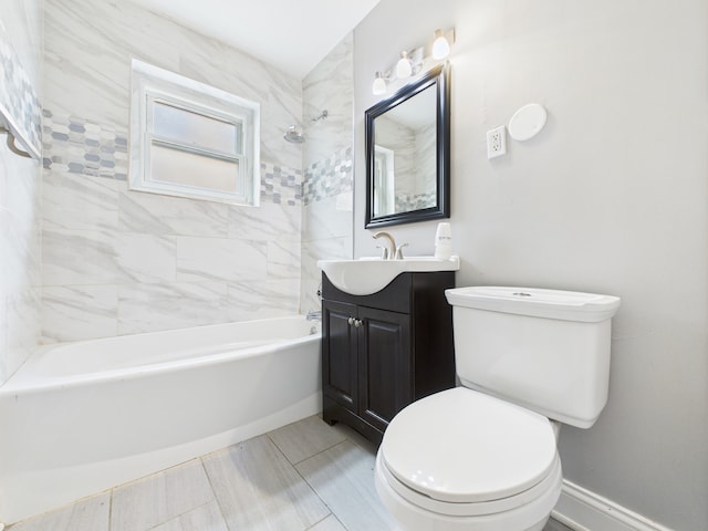 3810 W 71st St, Chicago, IL 60629 - full bath with vanity and bathtub / shower combination