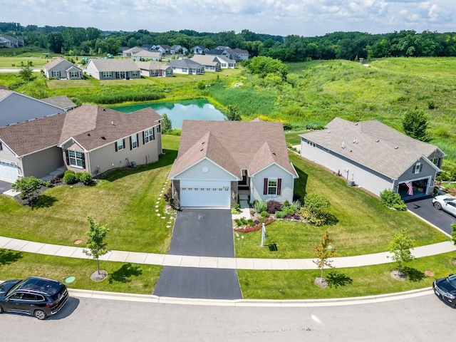 2032 Wentworth Dr, Volo, IL 60020 - aerial view of residential area with a large body of water