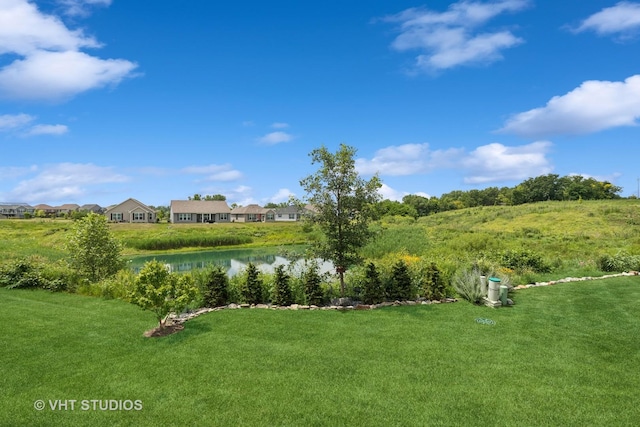 2032 Wentworth Dr, Volo, IL 60020 - view of green lawn featuring a water view