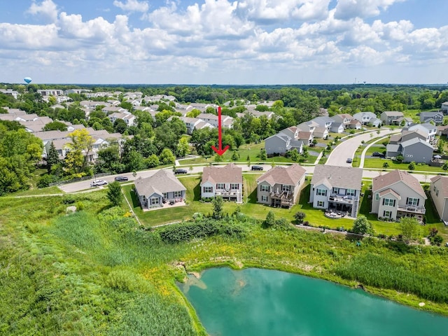 2032 Wentworth Dr, Volo, IL 60020 - aerial view of residential area with a large body of water