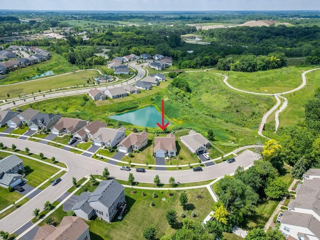 2032 Wentworth Dr, Volo, IL 60020 - aerial view of property and surrounding area featuring nearby suburban area