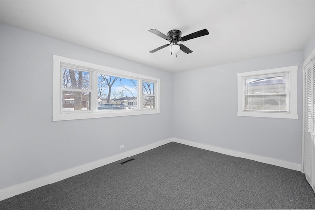 329 Blackhawk Dr, Park Forest, IL 60466 - unfurnished room featuring plenty of natural light, carpet flooring, and a ceiling fan