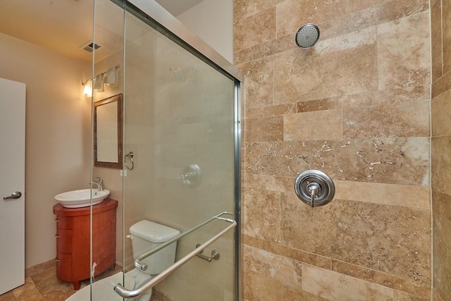 2545 S Dearborn St Unit 323, Chicago, IL 60616 - bathroom featuring a shower stall and vanity