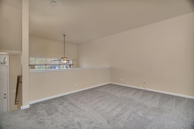 1109 Longwood Dr, Lisle, IL 60532 - carpeted empty room featuring a smoke detector and a ceiling fan