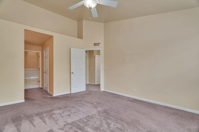 1109 Longwood Dr, Lisle, IL 60532 - unfurnished bedroom featuring carpet, ceiling fan, and connected bathroom