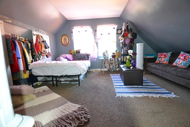2939 N Springfield Ave, Chicago, IL 60618 - carpeted bedroom with vaulted ceiling