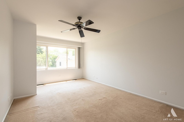 780 Buckingham Ct, Hoffman Estates, IL 60169 - carpeted spare room featuring ceiling fan and baseboards