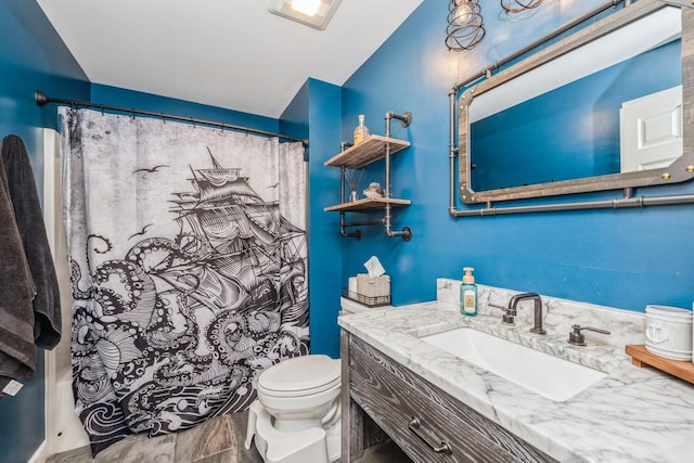 5705 Cobblestone Trl, Mchenry, IL 60050 - bathroom featuring vanity and a shower with curtain