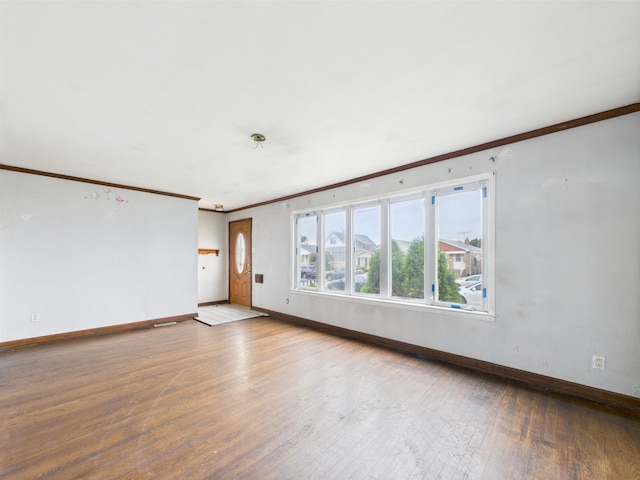 4931 S Knox Ave, Chicago, IL 60632 - spare room with ornamental molding and hardwood / wood-style flooring