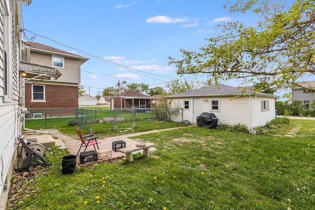 657 1st St, Crete, IL 60417 - view of fenced backyard