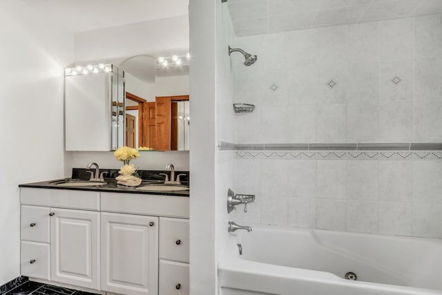 12976 W 21st St, Wadsworth, IL 60083 - full bath featuring double vanity and bathtub / shower combination