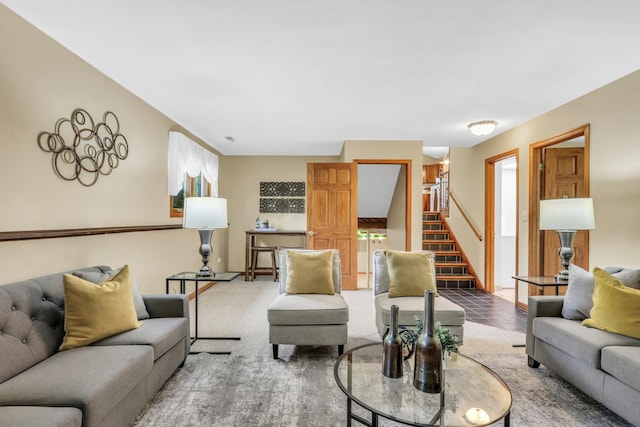 12976 W 21st St, Wadsworth, IL 60083 - living room with stairs