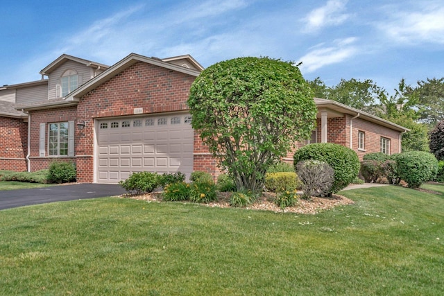 11186 188th Pl, Mokena, IL 60448 - view of front of property featuring brick siding, an attached garage, and a front lawn