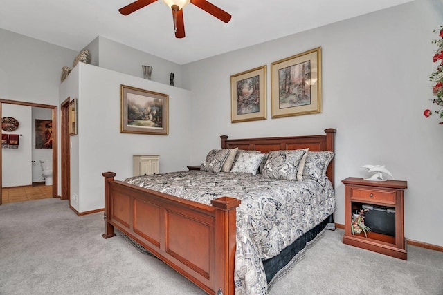 11186 188th Pl, Mokena, IL 60448 - bedroom featuring light carpet and a ceiling fan