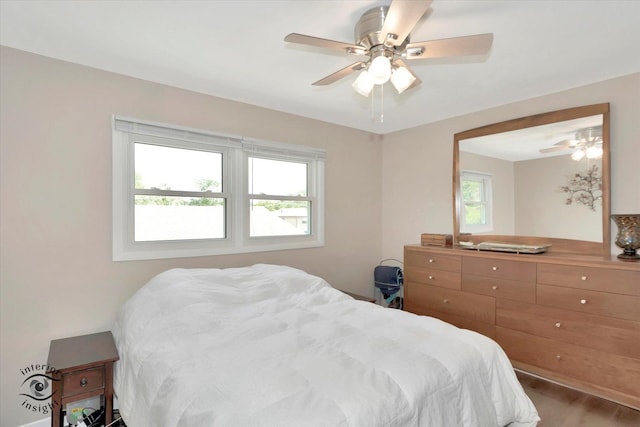 14727 Central Park Ave, Midlothian, IL 60445 - bedroom featuring wood finished floors and ceiling fan