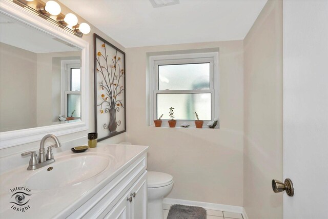 14727 Central Park Ave, Midlothian, IL 60445 - bathroom with vanity and tile patterned floors