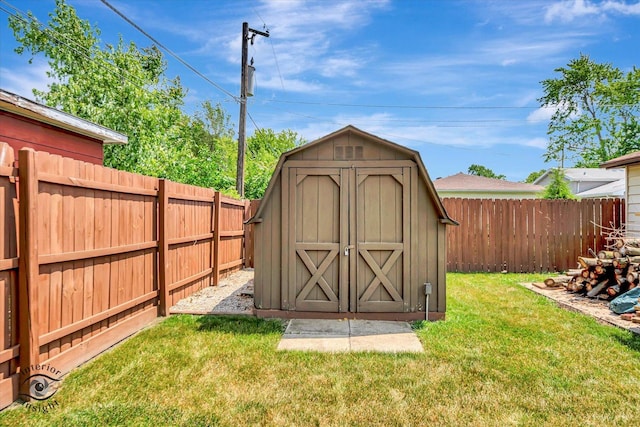 14727 Central Park Ave, Midlothian, IL 60445 - view of shed featuring a fenced backyard