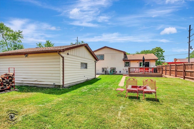 14727 Central Park Ave, Midlothian, IL 60445 - back of property with a deck