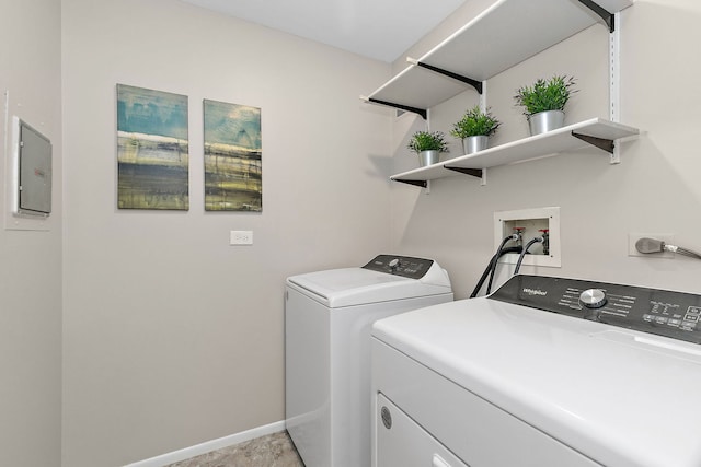 403 Sandalwood Ln Unit C1, Schaumburg, IL 60193 - laundry area with independent washer and dryer and electric panel
