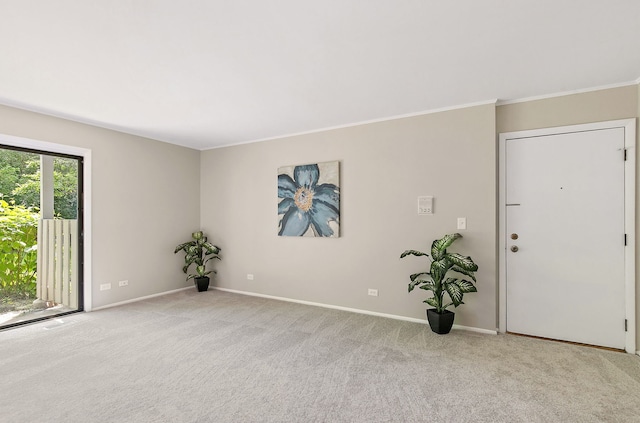 403 Sandalwood Ln Unit C1, Schaumburg, IL 60193 - spare room featuring carpet floors and crown molding