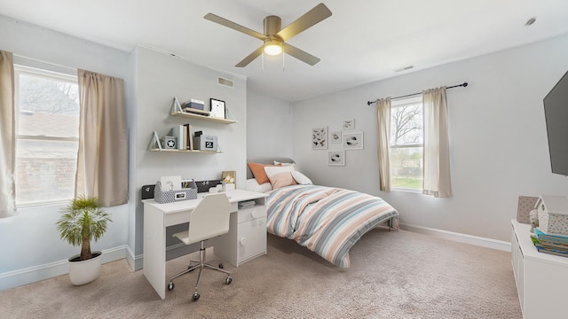 8211 S Cornell Ave, Chicago, IL 60617 - bedroom with carpet floors, ceiling fan, and an office area