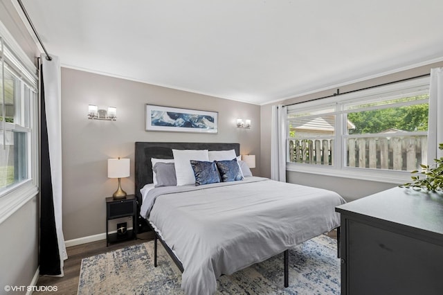 14928 Millard Ave, Midlothian, IL 60445 - bedroom featuring dark wood-style floors and ornamental molding