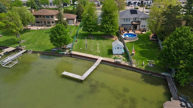 1905 E Grand Ave, Lindenhurst, IL 60046 - aerial view of a large body of water