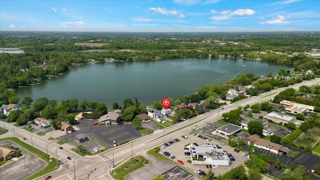 1905 E Grand Ave, Lindenhurst, IL 60046 - aerial perspective of suburban area with a large body of water