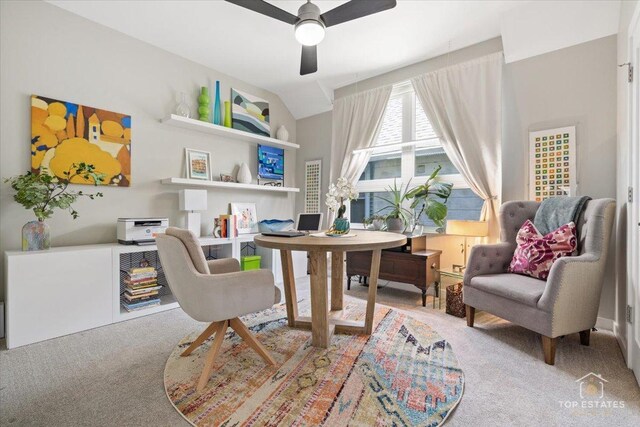 3800 N Christiana Ave, Chicago, IL 60618 - office space with carpet flooring and ceiling fan