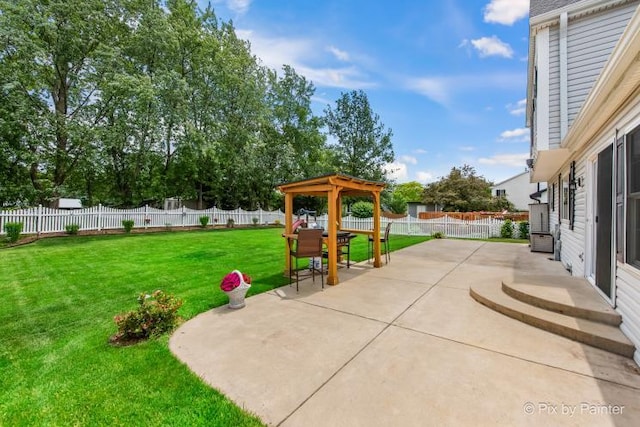 987 Split Rail Dr, Carol Stream, IL 60188 - fenced backyard featuring a gazebo and a patio
