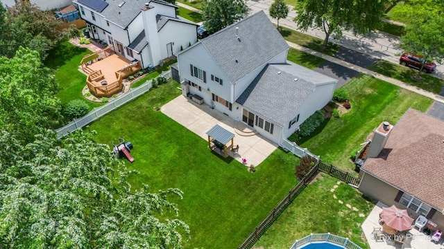 987 Split Rail Dr, Carol Stream, IL 60188 - aerial perspective of suburban area