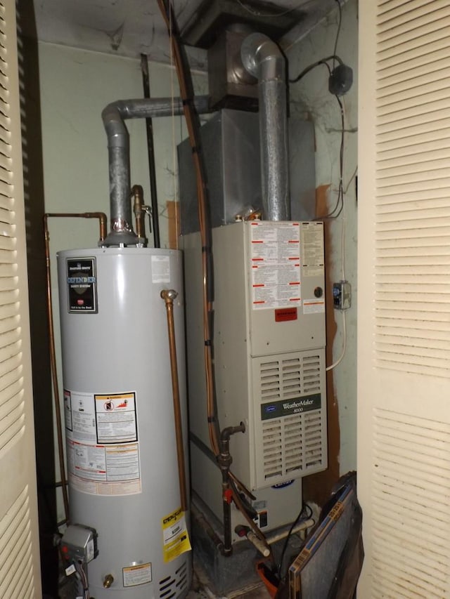 1412 11th Ave, Sterling, IL 61081 - utility room with water heater