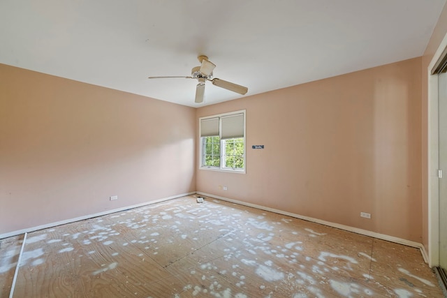 201 E White Oak St, Arlington Heights, IL 60005 - unfurnished room with a ceiling fan and baseboards