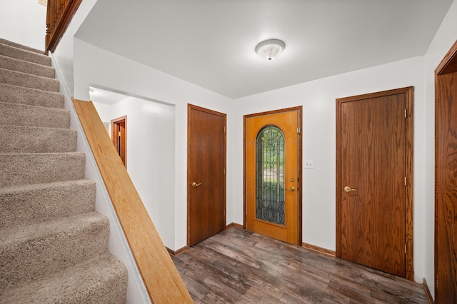 15181 Willow Run Dr, Dekalb, IL 60115 - foyer with wood finished floors and stairway
