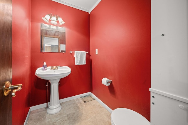 15181 Willow Run Dr, Dekalb, IL 60115 - bathroom featuring ornamental molding and tile patterned flooring
