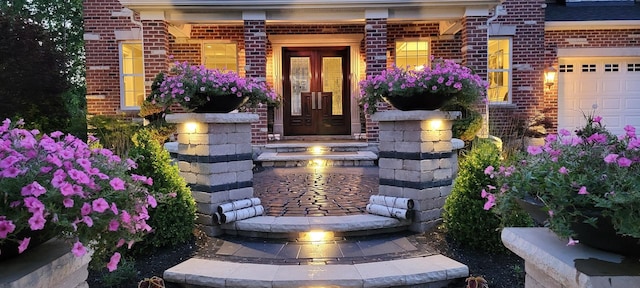 3004 Wayland Ave, Elgin, IL 60124 - entrance to property with brick siding and an attached garage
