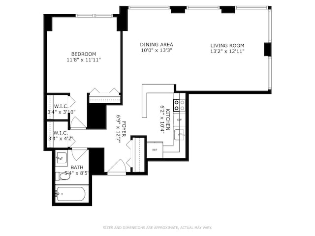 440 N Wabash Ave Unit 1908, Chicago, IL 60611 - view of room layout
