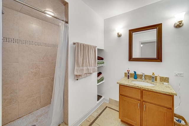 4825 N Karlov Ave, Chicago, IL 60630 - full bath with vanity and a tile shower