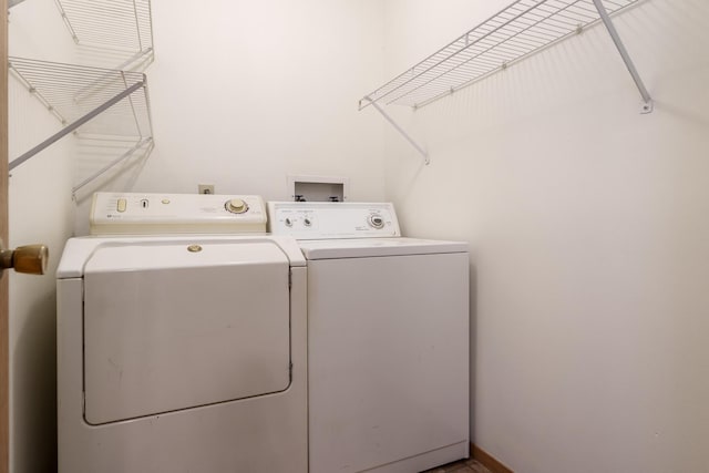 5971 Whispering Way, Loves Park, IL 61111 - laundry area with separate washer and dryer