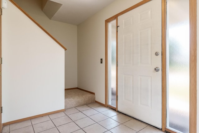 5971 Whispering Way, Loves Park, IL 61111 - foyer with light tile patterned floors and light carpet