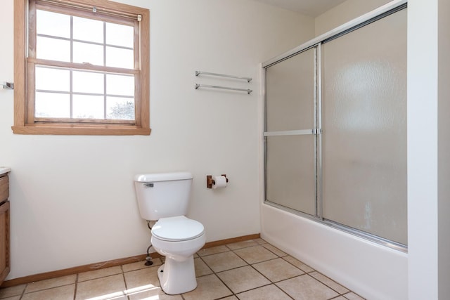 5971 Whispering Way, Loves Park, IL 61111 - full bath featuring vanity, combined bath / shower with glass door, and tile patterned floors