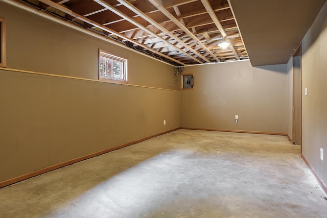5971 Whispering Way, Loves Park, IL 61111 - below grade area featuring electric panel and baseboards