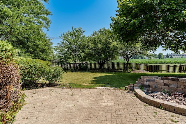 5971 Whispering Way, Loves Park, IL 61111 - fenced backyard with a patio area