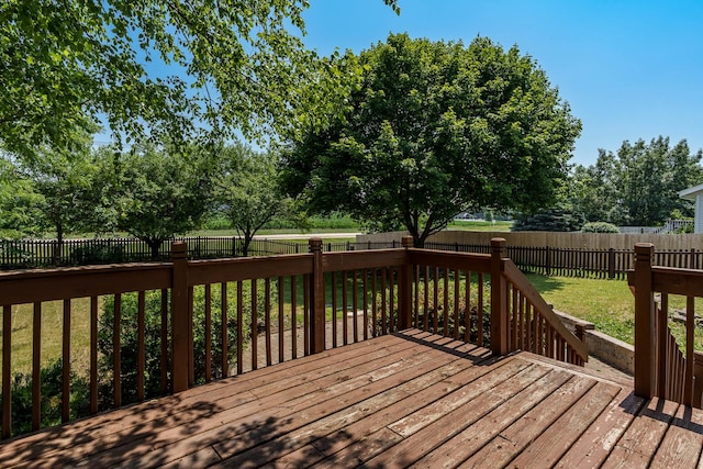 5971 Whispering Way, Loves Park, IL 61111 - wooden deck featuring a fenced backyard