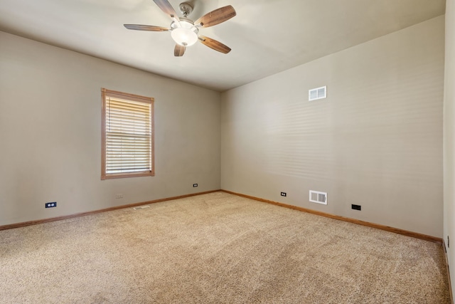 26050 S Locust Pl, Monee, IL 60449 - carpeted empty room featuring ceiling fan and baseboards
