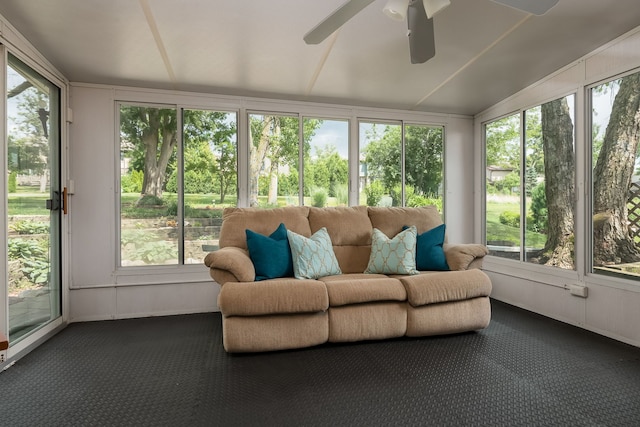 9S339 Cumnor Rd, Downers Grove, IL 60516 - sunroom / solarium with a ceiling fan and plenty of natural light