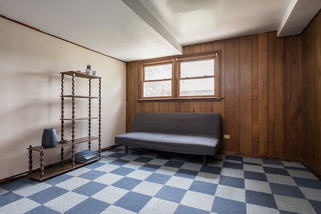 9S339 Cumnor Rd, Downers Grove, IL 60516 - sitting room featuring wooden walls