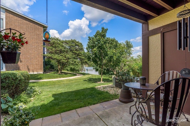 1703 Lakecliffe Dr Unit D, Wheaton, IL 60189 - view of green lawn with a patio area