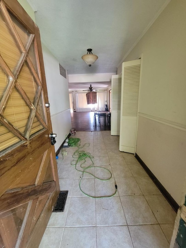 569 Lakewood Blvd, Park Forest, IL 60466 - hallway with tile patterned flooring and baseboards